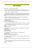 Heartcode ACLS Online Class EXAMS QUESTION AND ANSWERS
