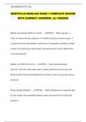 MARYVILLE NURS 663 EXAM 1 COMPLETE REVIEW WITH CORRECT ANSWERS  &vert;A&plus; GRADED