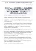 HOSP 130 - CHAPTER 7 - SECURITY AND THE LODGING INDUSTRY QUESTIONS WITH CORRECT DETAILED ANSWERS&period;