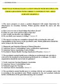 MARYVILLE NURS 661 EXAM 1 LATEST UPDATE WITH MULTIPLE &lpar;170&rpar; CHOICE QUESTIONS WITH CORRECT ANSWERS IN NON - BOLD ALREADY GRADED A&plus;