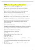 CRMA &vert;&vert; Questions with complete solutions&period;