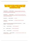 ECG ORIENTATION KAISER QUESTIONS WITH 100&percnt; CORRECT ANSWETRS 2024 GUARANTEED PASS