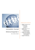Samenvatting leerpakket Sociaal Wetenschappelijk 1