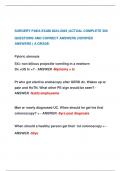 SURGERY PAEA EXAM 2024-2025 &vert;ACTUAL COMPLETE 300  QUESTIONS AND CORRECT ANSWERS &lpar;VERIFIED  ANSWERS &rpar; A GRADE&period;