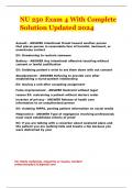 NU 250 Exam 4 With Complete Solution Updated 2024