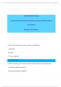 Advanced Practice Psychiatric Nursing 2nd Edition  Comprehensive Review of Psychiatric Nursing&colon; Multiple Choice Assessment Questions & Answers