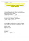 FUNDAMENTALS OF NURSING PRACTICE QUESTIONS NEWEST UPDATE WITH CORRECT ANSWERS ALREADY GRADED A&plus;