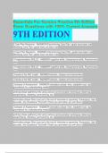 Essentials For Nursing Practice 8th Edition Exam Questions with 100&percnt; Correct Answers           9TH EDITION 