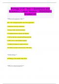 Biology 2107 Test 1 Questions and Answers &vert; Latest Version &vert; 2024&sol;2025 &vert;  Graded A&plus;