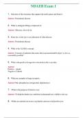 NDAEB Exam 1 &lpar;Latest 2024&rpar; Questions With Complete Grade A&plus; Answers 