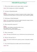 NDAEB Exam Prep 1 &lpar;Latest 2024&rpar; Questions With Complete Grade A&plus; Answers 