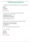 NDAEB Practice Questions 1 &lpar;Latest 2024&rpar; Questions With Complete Grade A&plus; Answers 