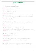 NDAEB PREP 1 &lpar;Latest 2024&rpar; Questions With Complete Grade A&plus; Answers 