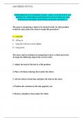 FUNDAMENTALS OF NURSING EXAM 1 2023&sol;24 YEAR WITH 140 CORRECTLY ANSWERED QUESTIONS WITH RATIONALES AND FEEDBACKS ON MOST QUESTIONS ALREADY GRADED A&plus;