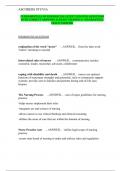 FUNDAMENTALS OF NURSING 200 LATEST UPDATED QUESTIONS WITH CORRECT ANSWERS ALREADY GRADED A&plus; &vert;GUARANTEED PASS & VERIFIED