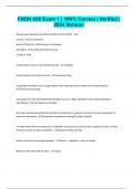 FNDH 426 Exam 1  100&percnt; Correct  Verified  2024 Version