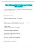 FNDH 400 Exam 3  100&percnt; Correct  Verified  2024 Version