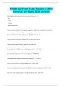 FNDH 132 Final Exam Review  100&percnt; Correct  Verified  2024 Version