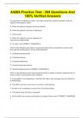 AAMA Practice Test - 200 Questions And 100&percnt; Verified Answers