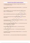 Virginia Hic Exam With Complete Solutions