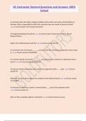 VA Contractor General Questions and Answers 100&percnt;  Solved 