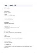Test 1 - Math 136 questions and answers&period;