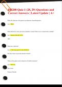 DH200 Quiz 1 &lpar;28&comma; 29&rpar; Questions and  Correct Answers &vert; Latest Update &vert; A&plus;
