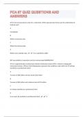 FCA 97 QUIZ QUESTIONS AND ANSWERS&vert;42 PAGES