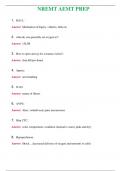 NREMT AEMT PREP &lpar;Latest 2024&rpar; Questions With Complete Grade A&plus; Answers 