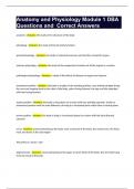 anatomy and physiology module 1