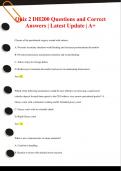 DH200  Exams Pack Questions and Correct Answers &vert; Latest Update &vert; A&plus;