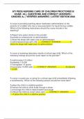ATI PEDS NURSING CARE OF CHILDREN PROCTORED B EXAM &vert; ALL QUESTIONS AND CORRECT ANSWERS &vert; GRADED A&plus; &vert; VERIFIED ANSWERS &vert; LATEST EDITION 2024
