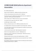 CCRM EXAM 2024 California Apartment Association questions and answers graded A&plus; by experts 2024&sol;2025