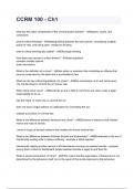 CCRM 100 - Ch1 questions and answers graded A&plus; by experts 2024&sol;2025