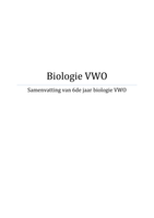 Samenvatting biologie VWO jaar 6