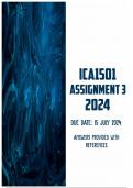 ICA1501 Assignment 3 2024 | Due 15 July 2024
