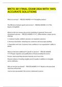 MKTG 361 FINAL EXAM 2024 WITH 100&percnt; ACCURATE SOLUTIONS