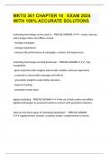 MKTG 361 CHAPTER 10   EXAM 2024 WITH 100&percnt; ACCURATE SOLUTIONS