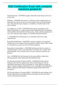 HUD Certification Exam with complete solutions graded A&plus;