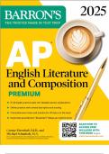 AP English Literature and Composition Premium&comma; 2025&colon; Prep Book with 8 Practice Tests &plus; Comprehensive Review &plus; Online Practice &lpar;Barron's AP Prep&rpar; Premium Edition