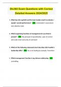 Dlc302 Exam Questions with Correct Detailed Answers 2024&sol;2025