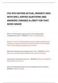 ITLS 9TH EDITION ACTUAL &sol;NEWEST 2024 WITH WELL SORTED QUESTIONS AND ANSWERS &sol;GRADED A&plus;&sol;BEST FOR THAT GOOD GRADE 