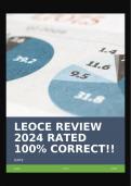 LEOCE REVIEW 2024 RATED 100&percnt; CORRECT&excl;&excl;