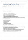 Genitourinary Practice Exam Questions with 100&percnt; Correct Answers &vert; Latest Update &vert; Verified