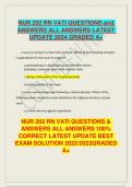 NURS 21000 HESI Med-Surg Exam Questions andAnswers Graded A&plus; Latest update 2024
