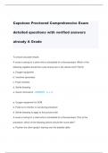 Capstone Proctored Comprehensive Exam detailed questions with verified answers already A Grade
