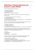 N352 Exam 1 Review Questions and answers &vert; Latest 2024&sol;25