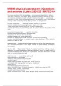 NR509 physical assessment &vert; Questions and answers &vert; Latest 2024&sol;25 &vert; RATED A&plus;