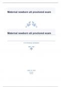 Maternal newborn ati proctored exam with correct answers graded A&plus;