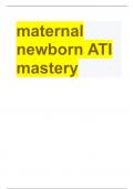 maternal newborn ATI mastery well answered graded A&plus;